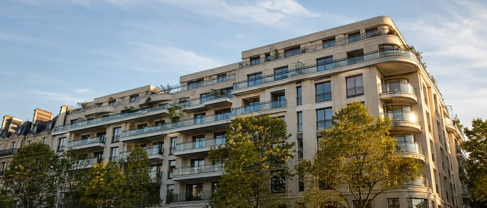 Façade d'un immeuble, illustrant la diversification immobilière possible au sein d'Abeille Épargne Active