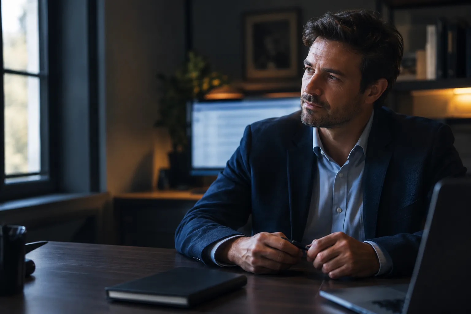 Conseiller Protheus à son bureau